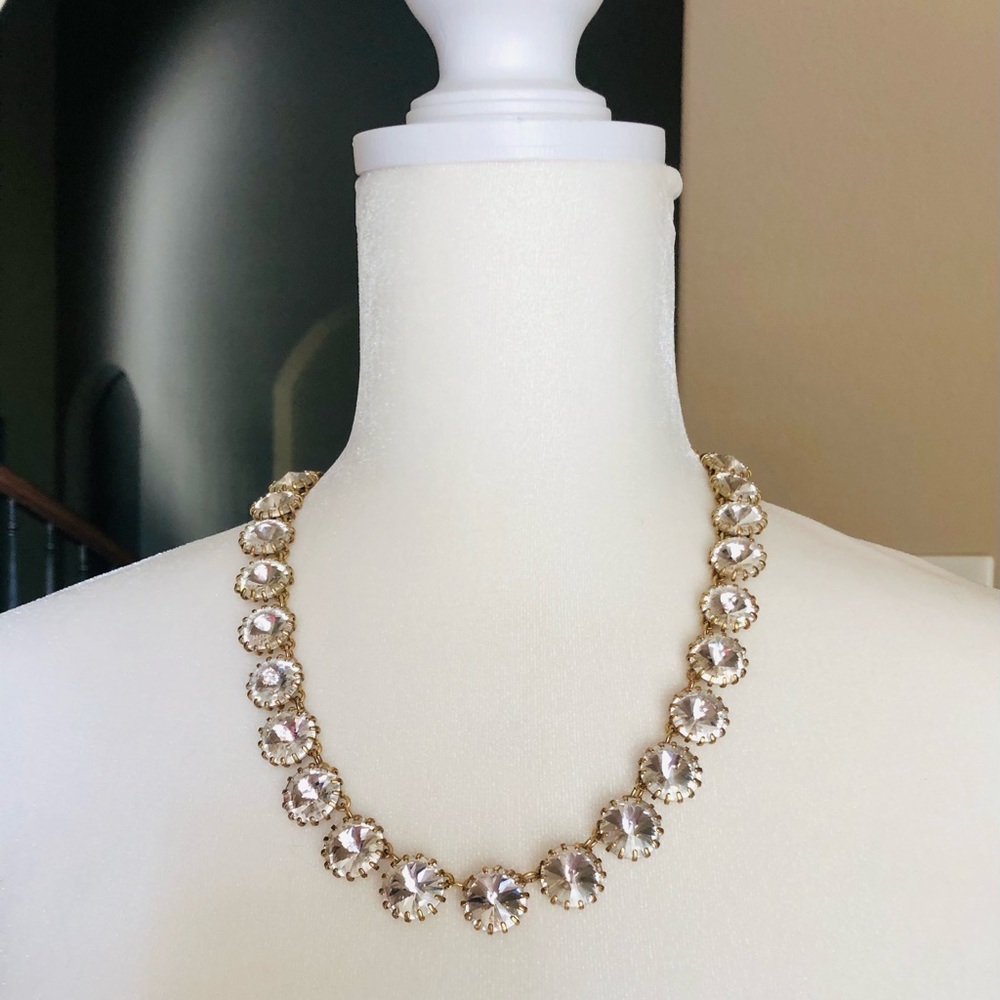 J.Crew round crystal statement necklace